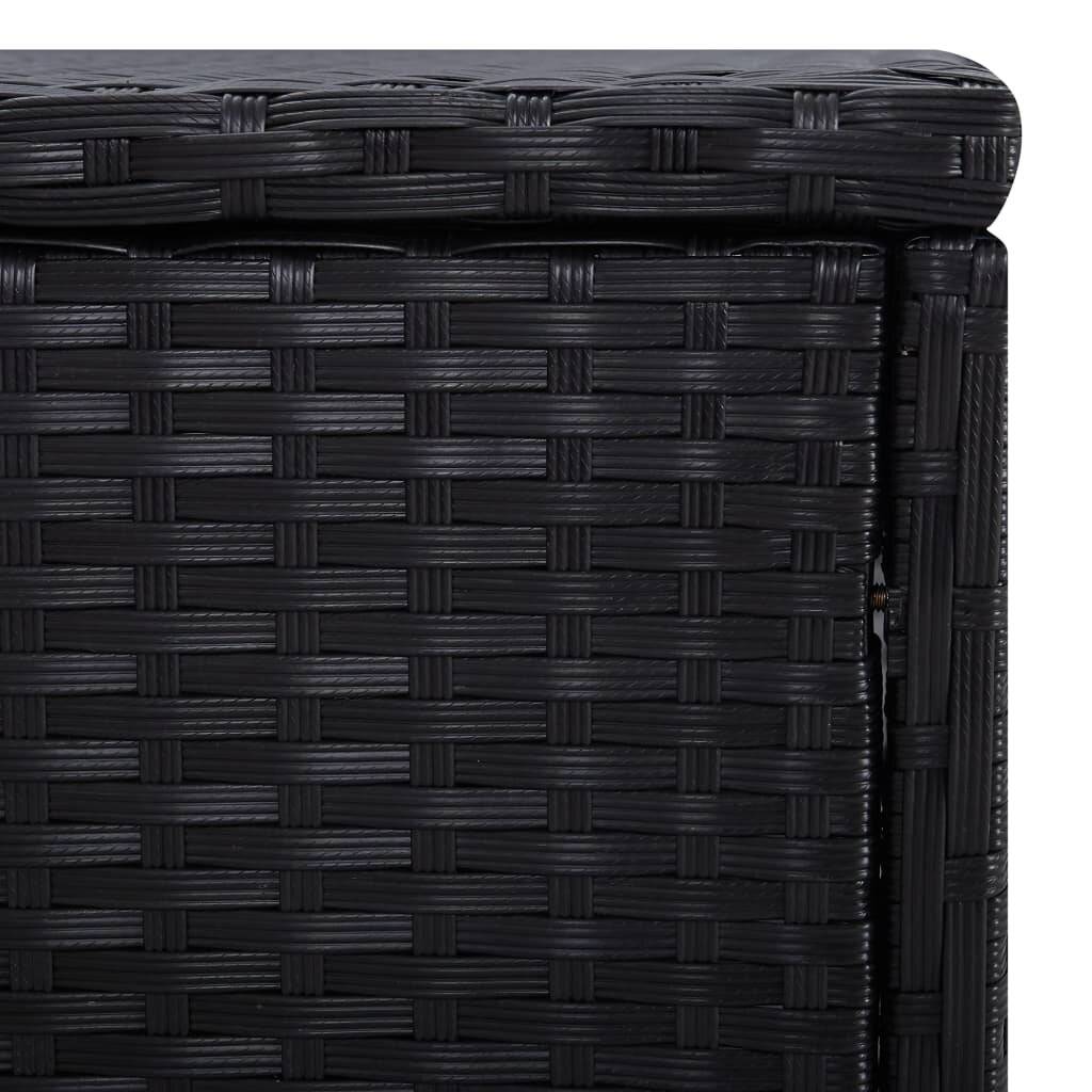 Symbolbild für 3-tlg. Garten-Sonnenliegen mit Teetisch Poly Rattan Schwarz