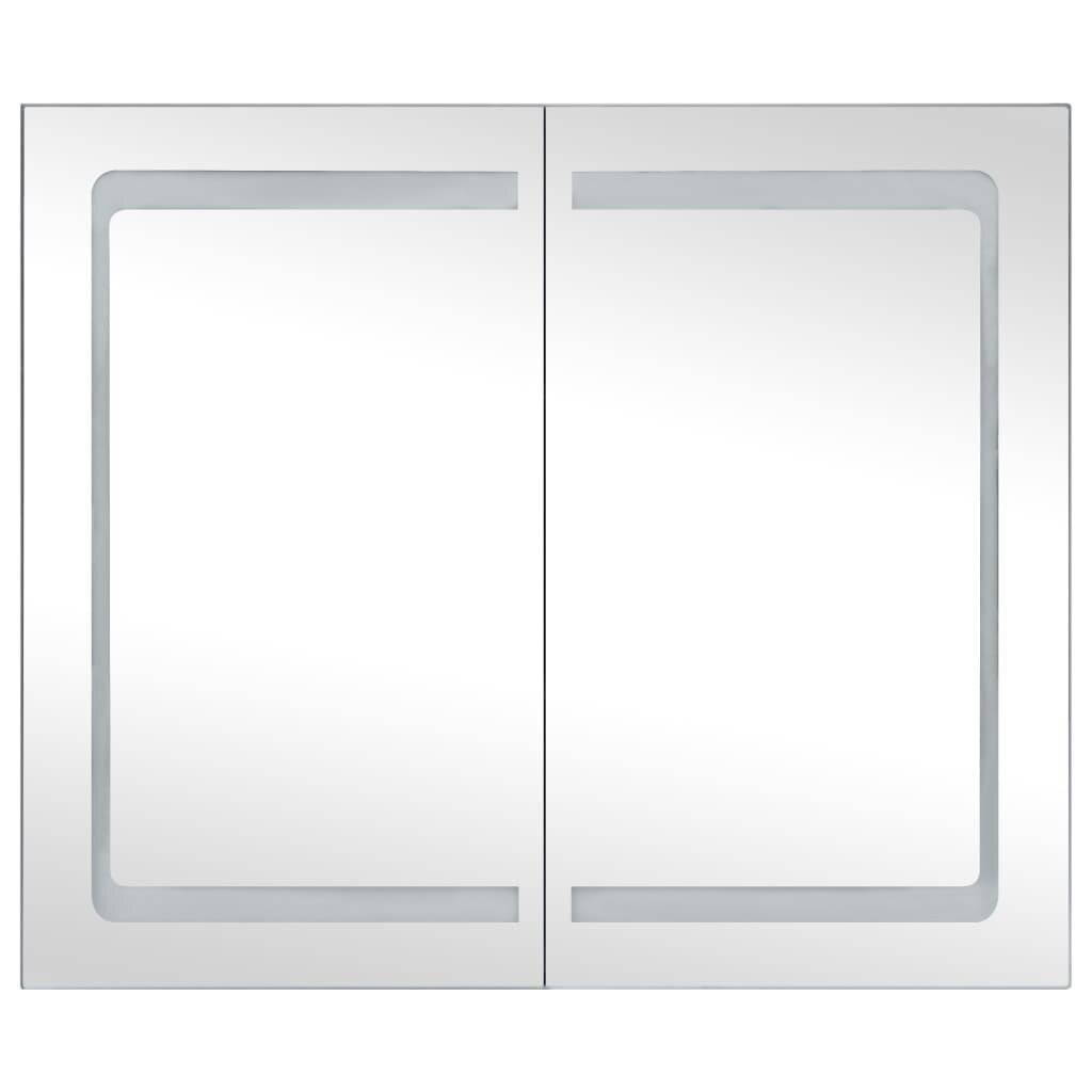 LED-Bad-Spiegelschrank 80x12,2x68 cm-3