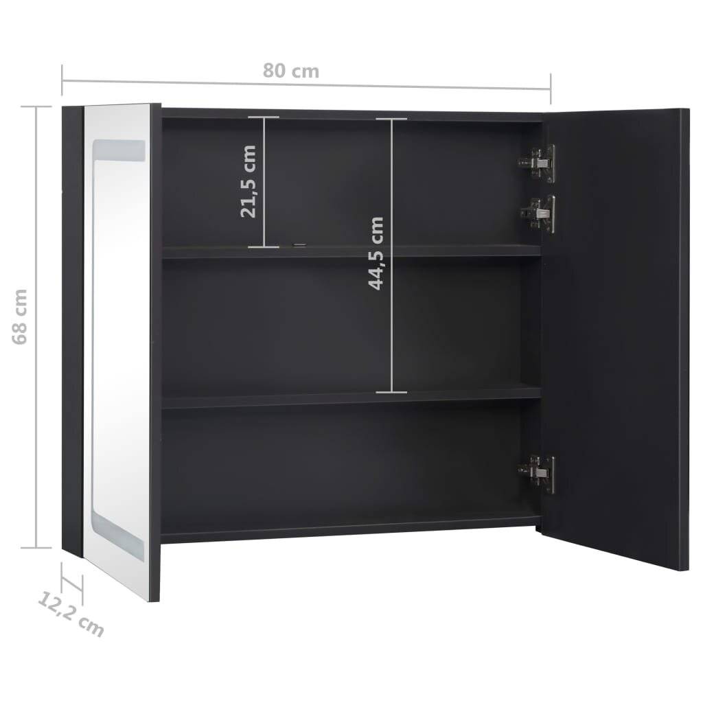 Symbolbild für LED-Bad-Spiegelschrank 80x12,2x68 cm