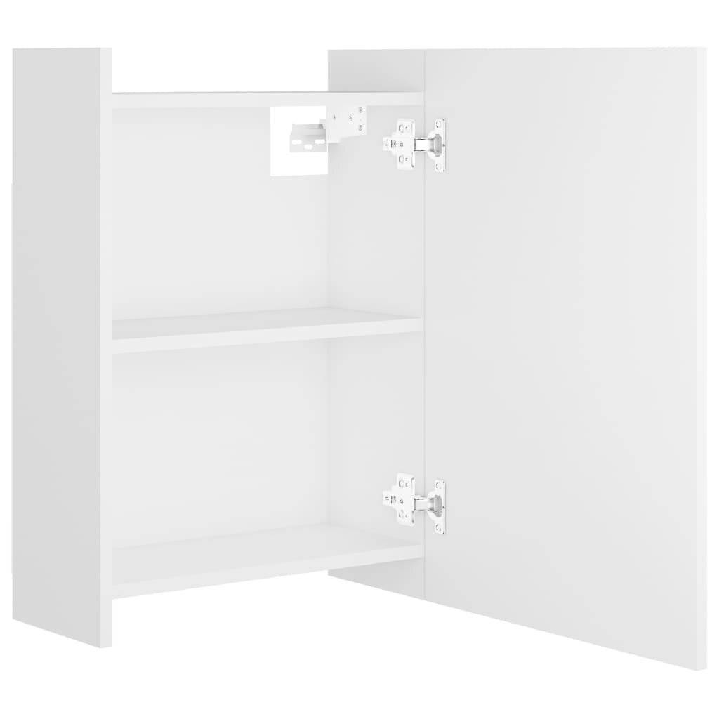 Bad-Spiegelschrank Weiß 62,5x20,5x64 cm Spanplatte-6