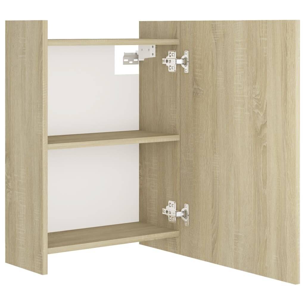 Bad-Spiegelschrank Sonoma-Eiche 62,5x20,5x64 cm Spanplatte-6