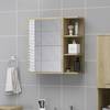 Bad-Spiegelschrank Sonoma-Eiche 62,5x20,5x64 cm Spanplatte