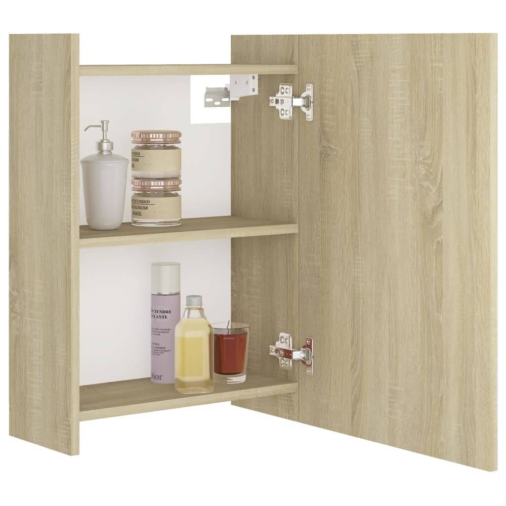 Bad-Spiegelschrank Sonoma-Eiche 62,5x20,5x64 cm Spanplatte-3