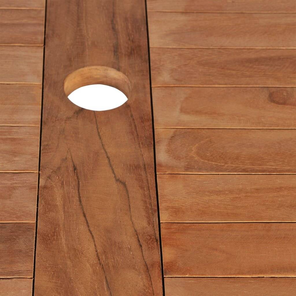 7-tlg. Garten-Essgruppe Massivholz Teak-4