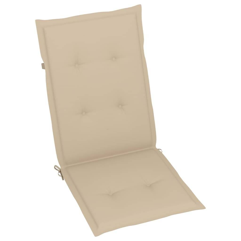 Klappbare Gartenstühle 6 Stk. mit Auflagen Massivholz Akazie-6