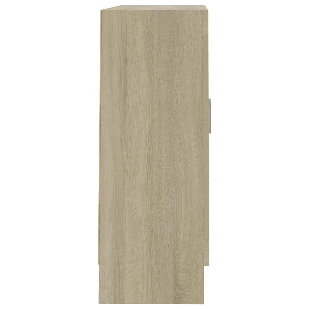 Vitrinenschrank Sonoma-Eiche 82,5x30,5x80 cm Spanplatte-5