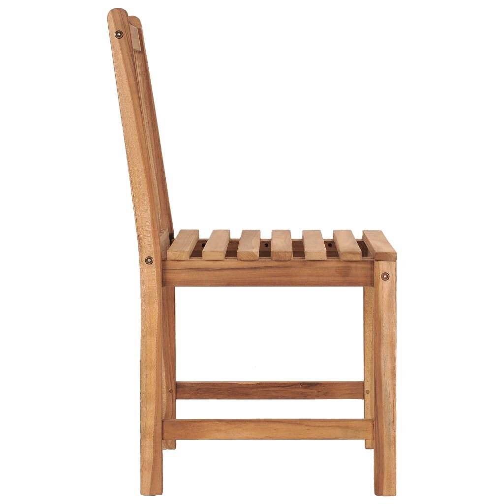 Gartenstühle 2 Stk. mit Kissen Massivholz Teak-2