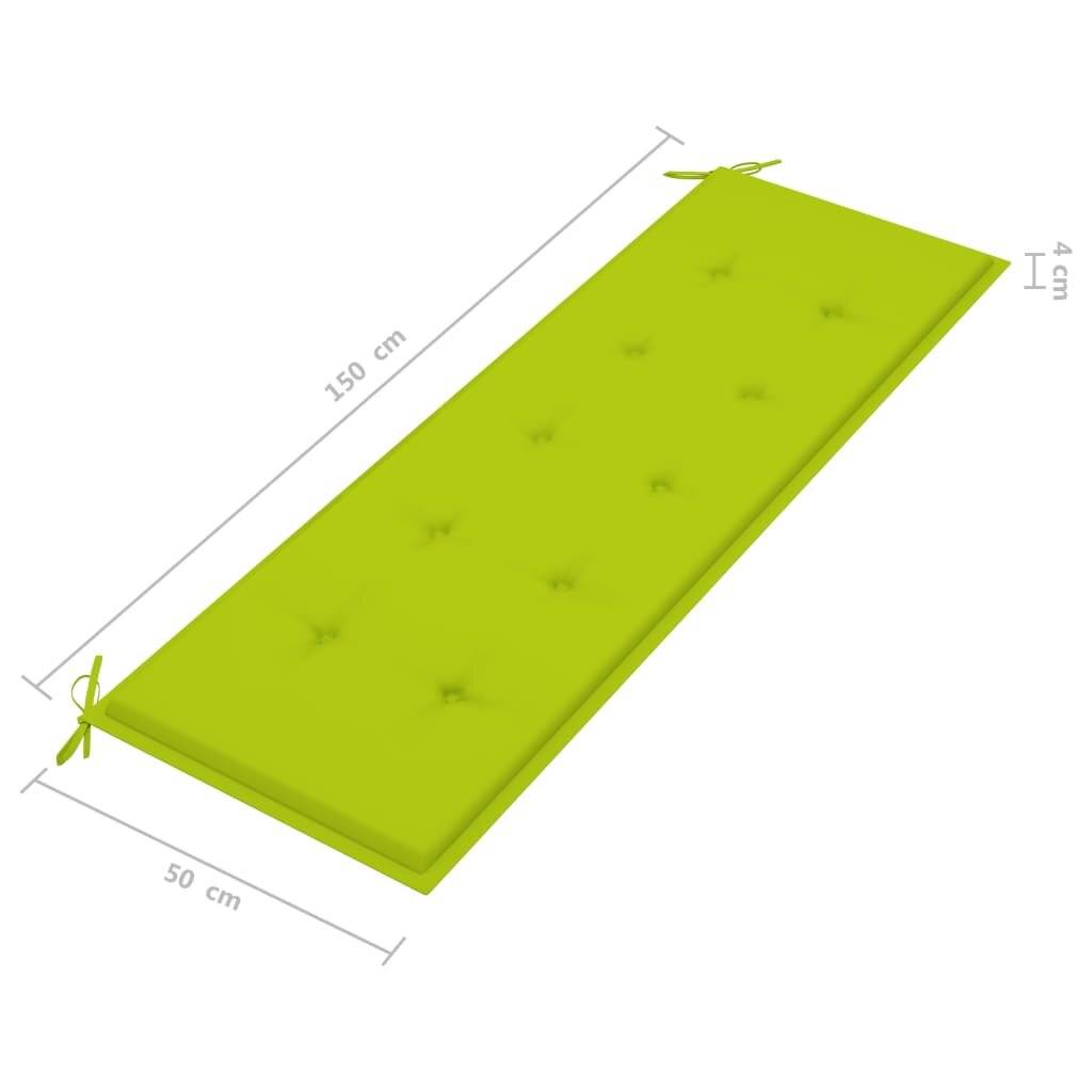 Symbolbild für vidaXL Stapelbare Gartenbank mit Auflage 159 cm Massivholz Teak