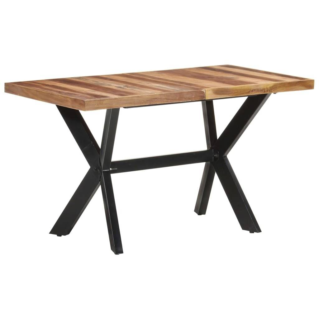 vidaXL Esstisch 140x70x75 cm Massivholz Honigfarben-6