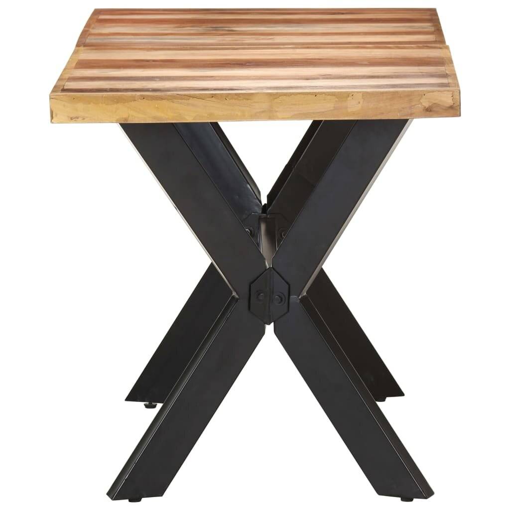 vidaXL Esstisch 140x70x75 cm Massivholz Honigfarben-2