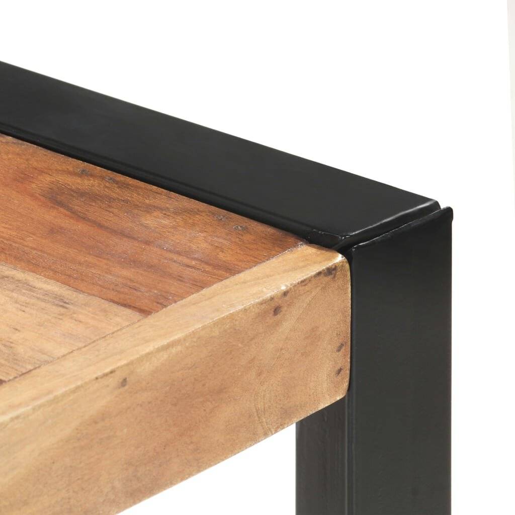Esstisch 160x80x75 cm Massivholz mit Palisander-Finish-2