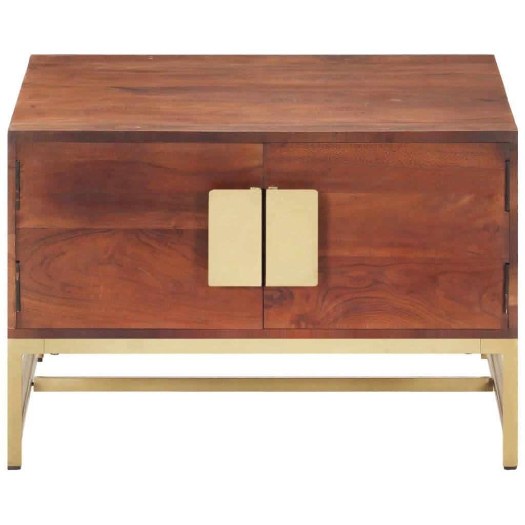 Couchtisch Honigbraun 67x67x45 cm Akazie Massivholz-2