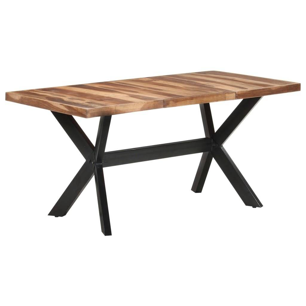 vidaXL Esstisch 160x80x75 cm Massivholz Honigfarben-6
