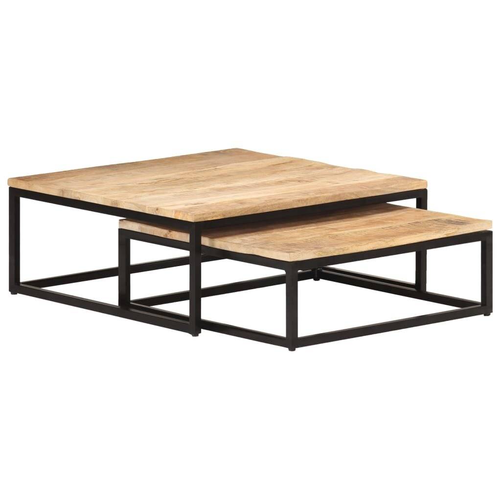 Symbolbild für Satztische 2-Stk. Mango Massivholz