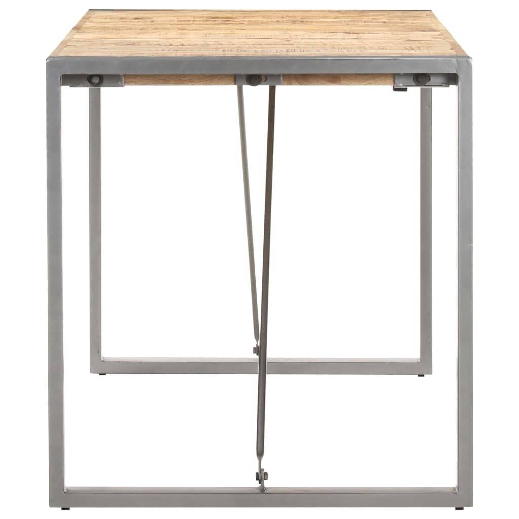 Esstisch 140x70x75 cm Raues Mango-Massivholz-2