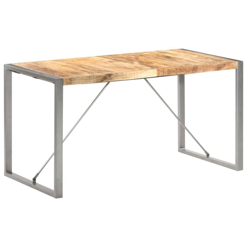 Symbolbild für Esstisch 140x70x75 cm Raues Mango-Massivholz