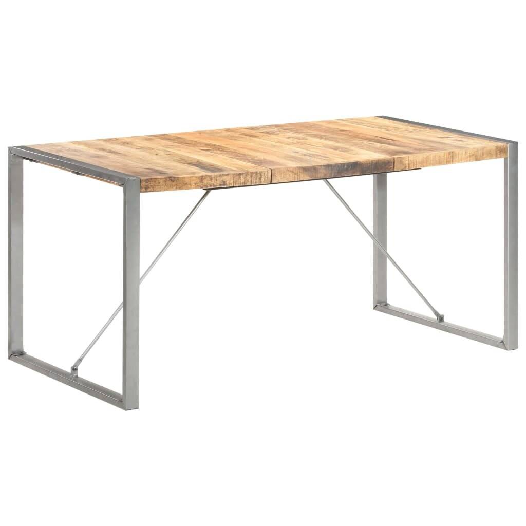 Symbolbild für vidaXL Esstisch 160x80x75 cm Raues Mango-Massivholz