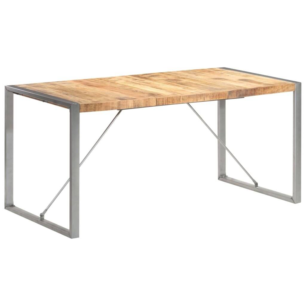 Symbolbild für vidaXL Esstisch 160x80x75 cm Raues Mango-Massivholz