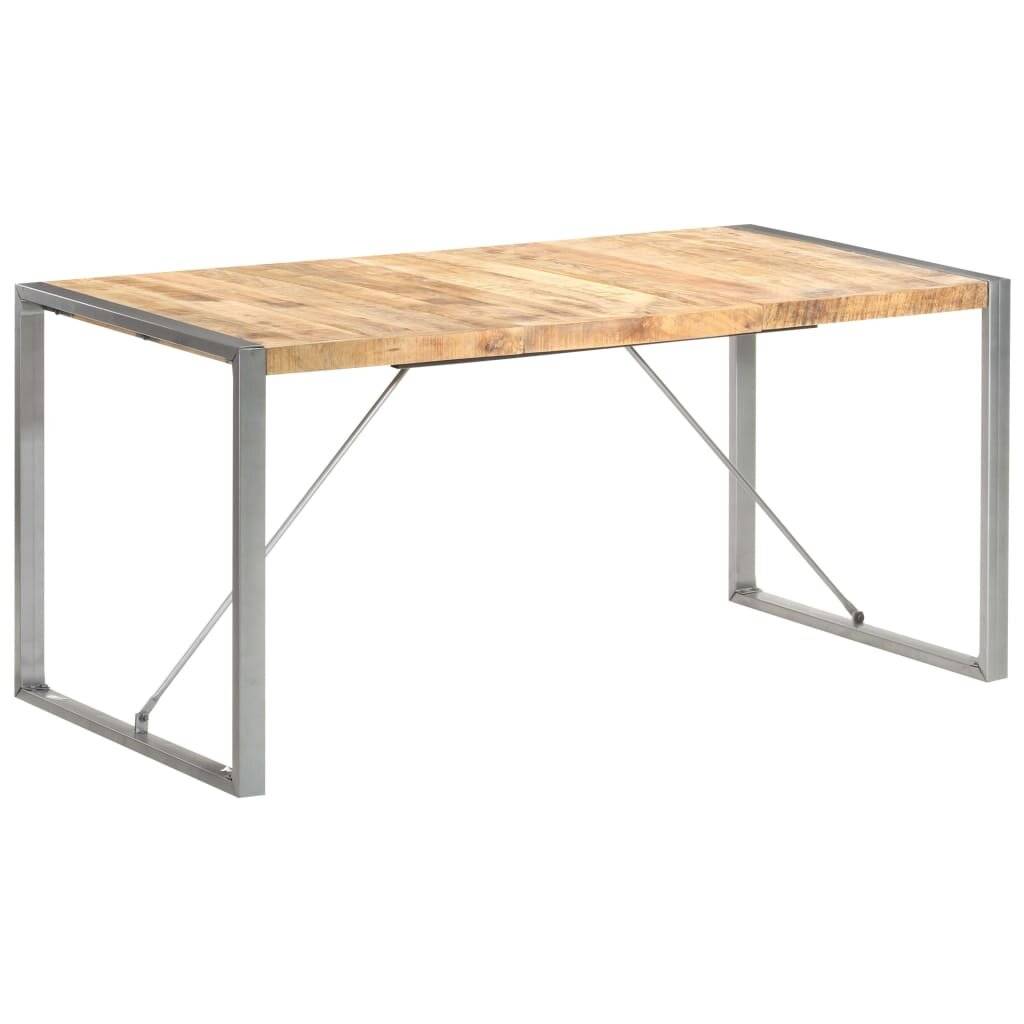 Symbolbild für vidaXL Esstisch 160x80x75 cm Raues Mango-Massivholz