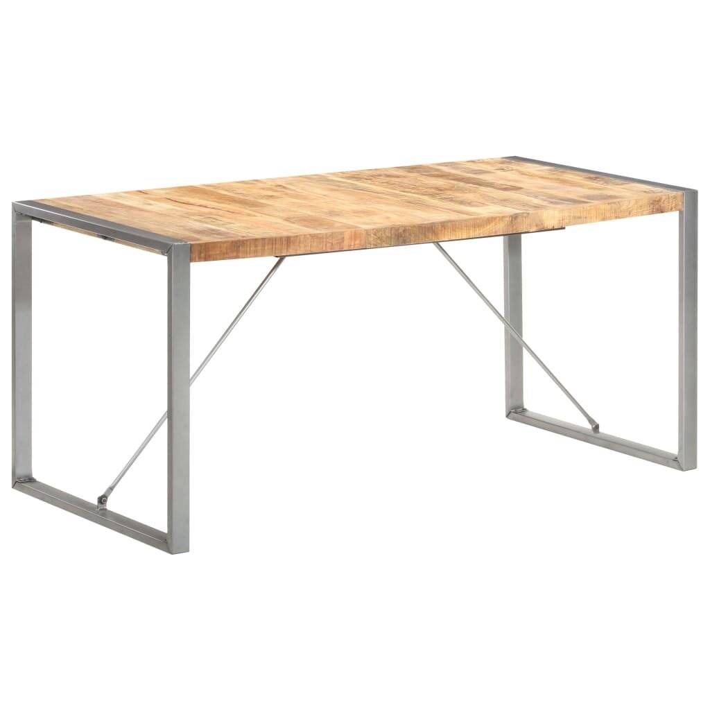 Symbolbild für vidaXL Esstisch 160x80x75 cm Raues Mango-Massivholz