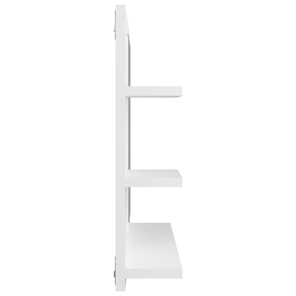 Badspiegel Weiß 60x10,5x45 cm Spanplatte-5