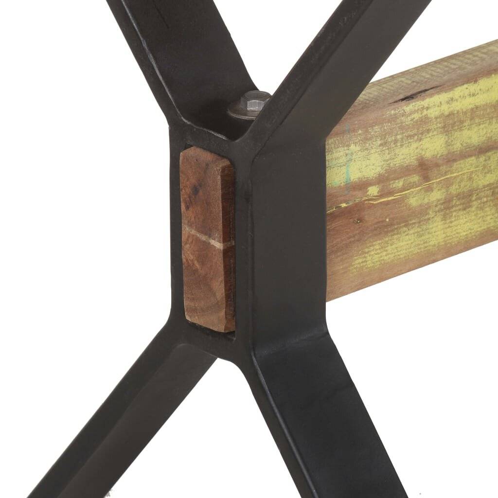 Esstisch 140x70x76 cm Altholz Massiv-5