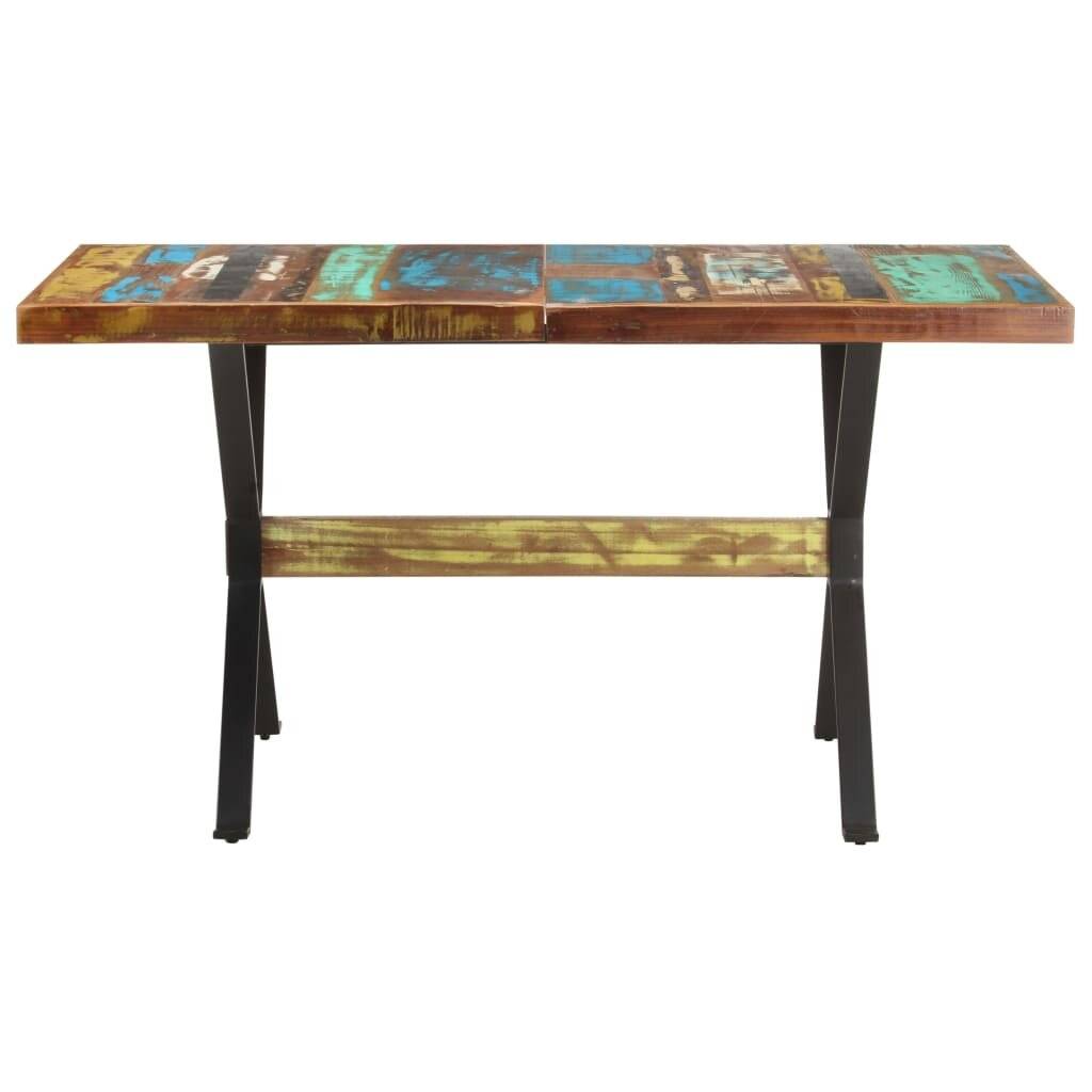 Esstisch 140x70x76 cm Altholz Massiv-1