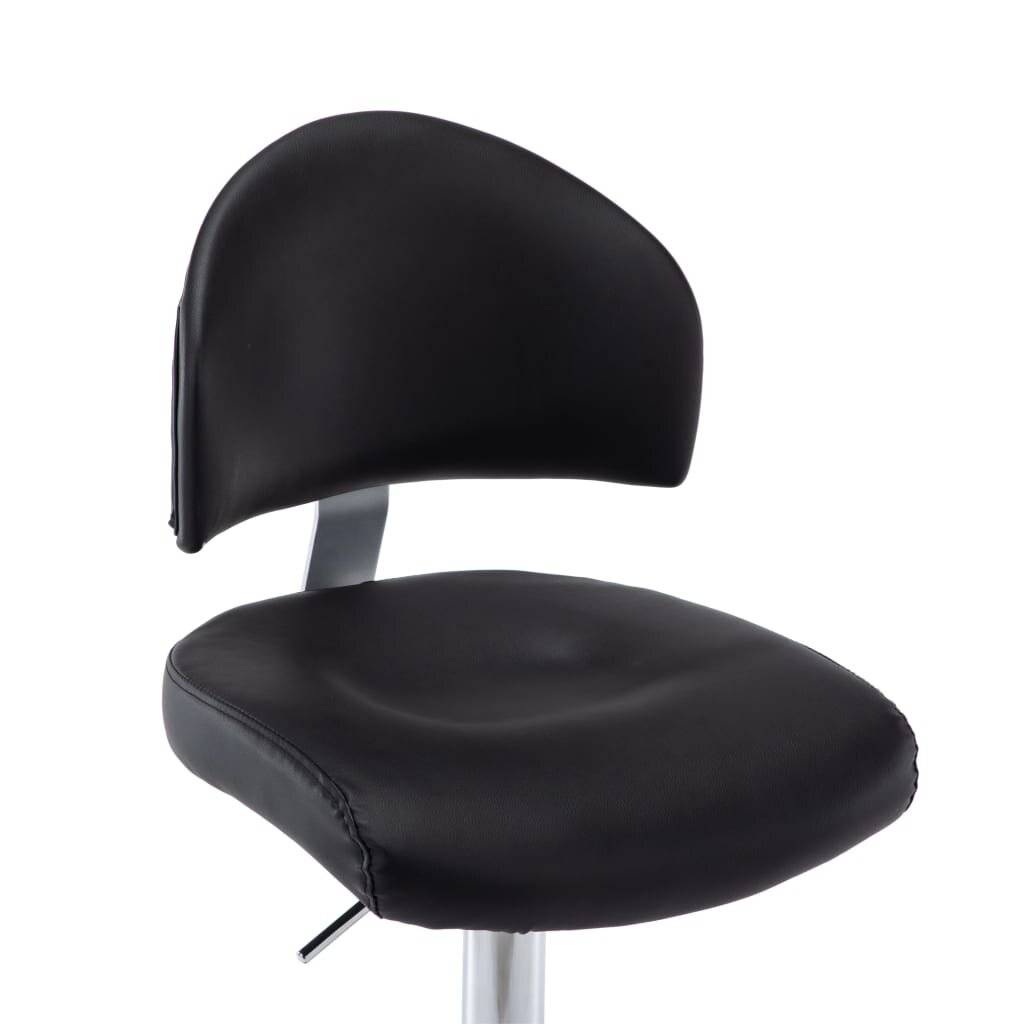 vidaXL Barhocker Schwarz Kunstleder-5