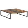 vidaXL Couchtisch 140x140x40 cm Recyceltes Massivholz