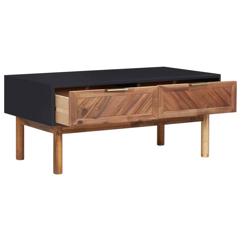 Couchtisch 90x50x40 cm Akazie Massivholz und MDF-1