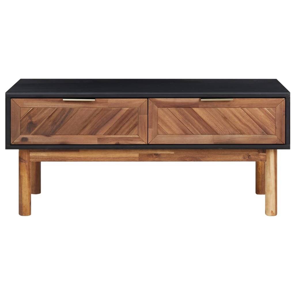 Couchtisch 90x50x40 cm Akazie Massivholz und MDF-2