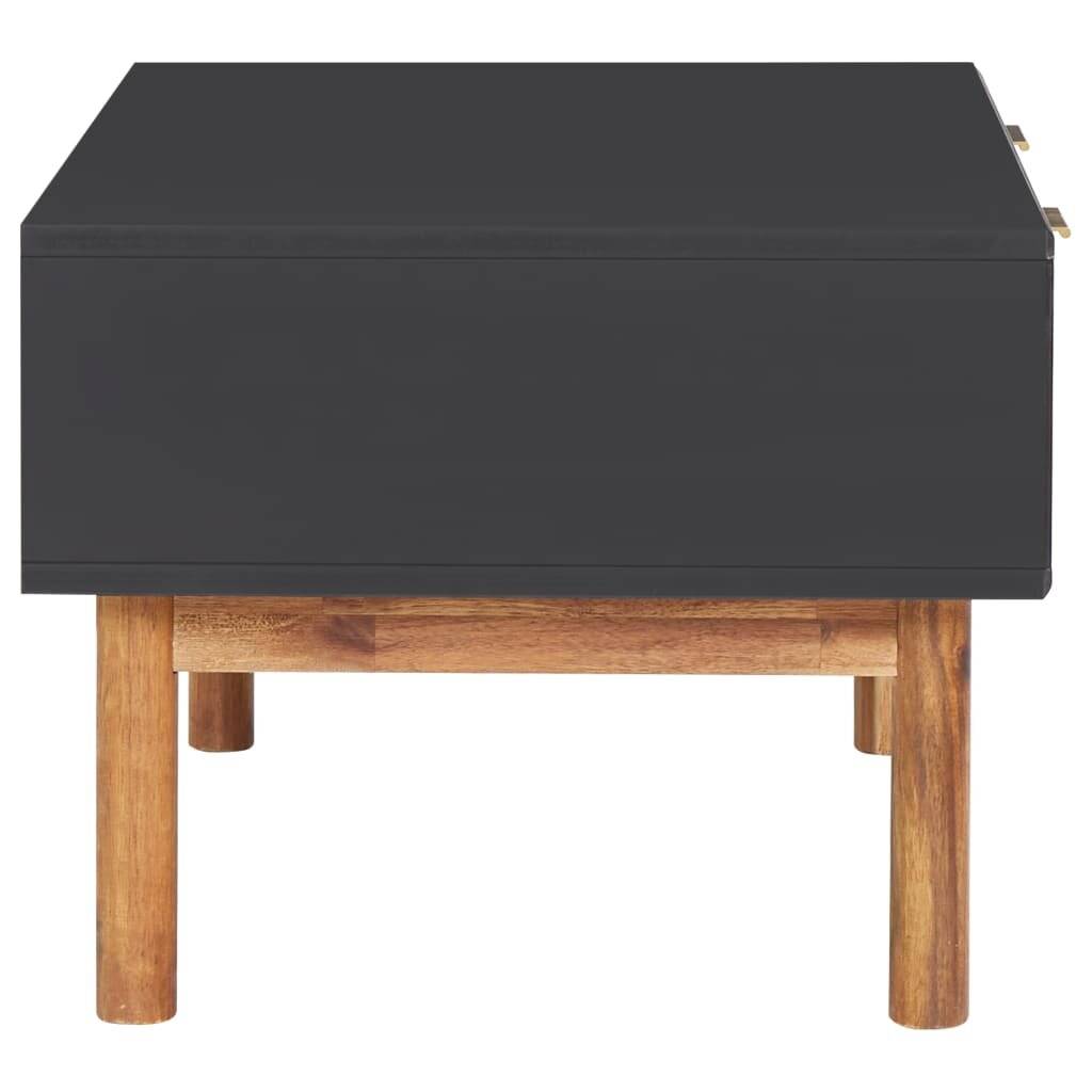 Couchtisch 90x50x40 cm Akazie Massivholz und MDF-3