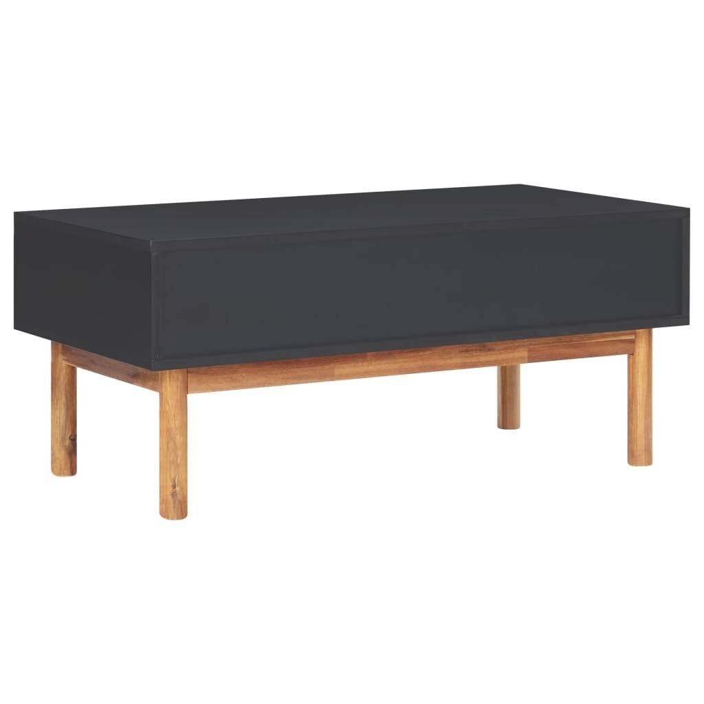 Couchtisch 90x50x40 cm Akazie Massivholz und MDF-4