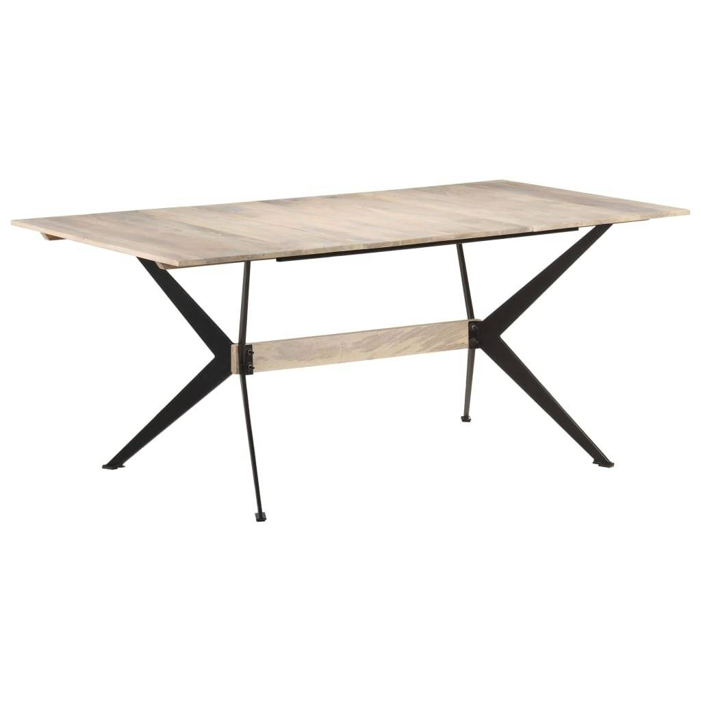 vidaXL Esstisch 180x90x76 cm Massivholz Mango-6