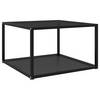 Beistelltisch Schwarz 60x60x35 cm Hartglas