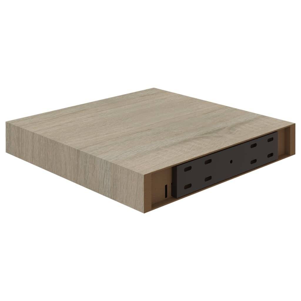 Schwebende Wandregale 4 Stk. Eichefarben 23x23,5x3,8cm MDF-5