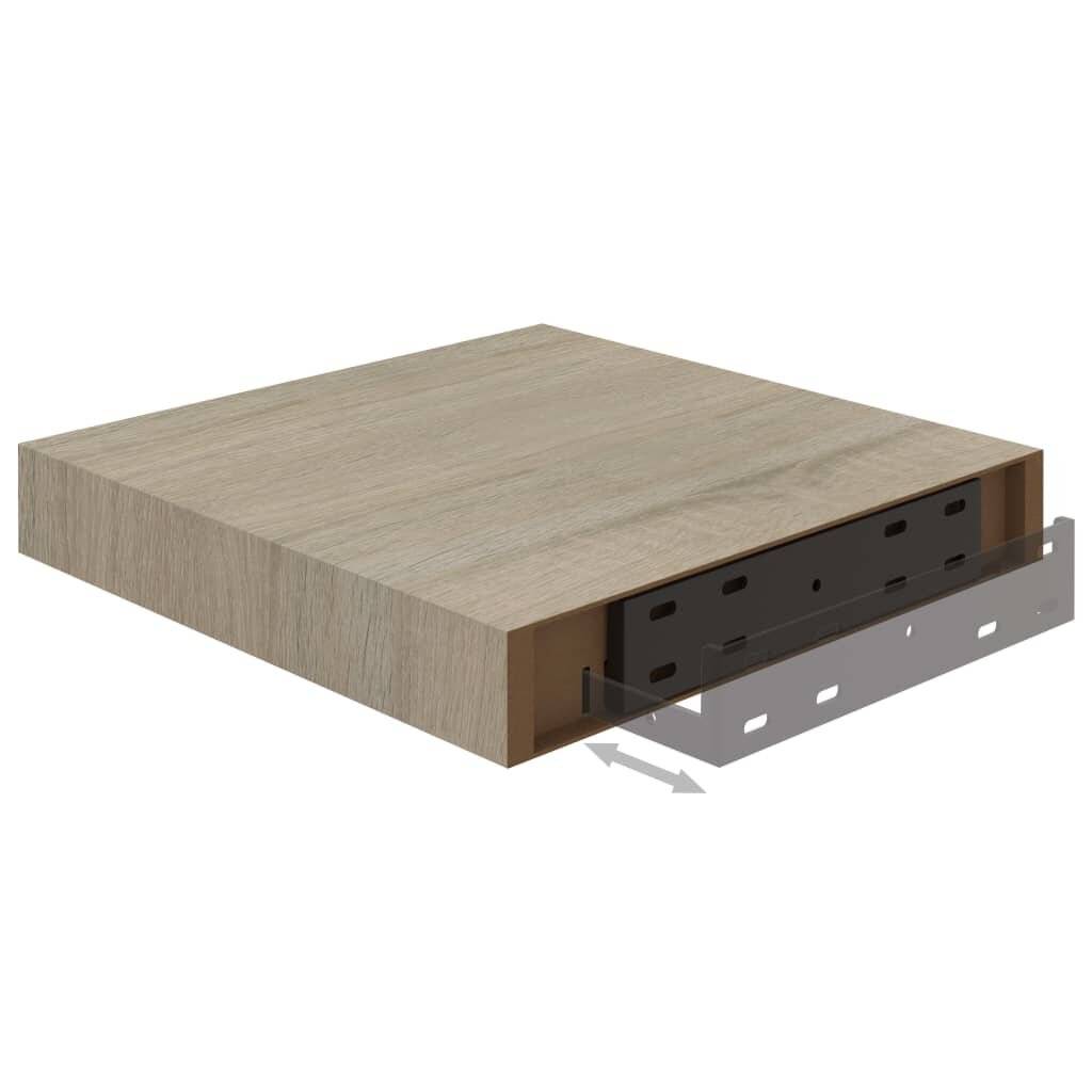 Symbolbild für Schwebende Wandregale 4 Stk. Eichefarben 23x23,5x3,8cm MDF