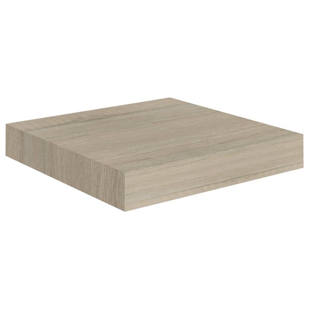 Schwebende Wandregale 4 Stk. Eichefarben 23x23,5x3,8cm MDF-1