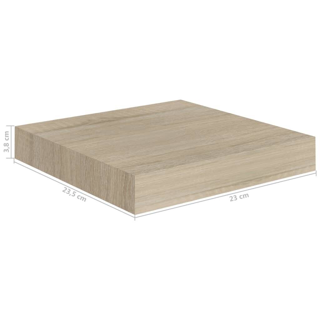 Symbolbild für Schwebende Wandregale 4 Stk. Eichefarben 23x23,5x3,8cm MDF