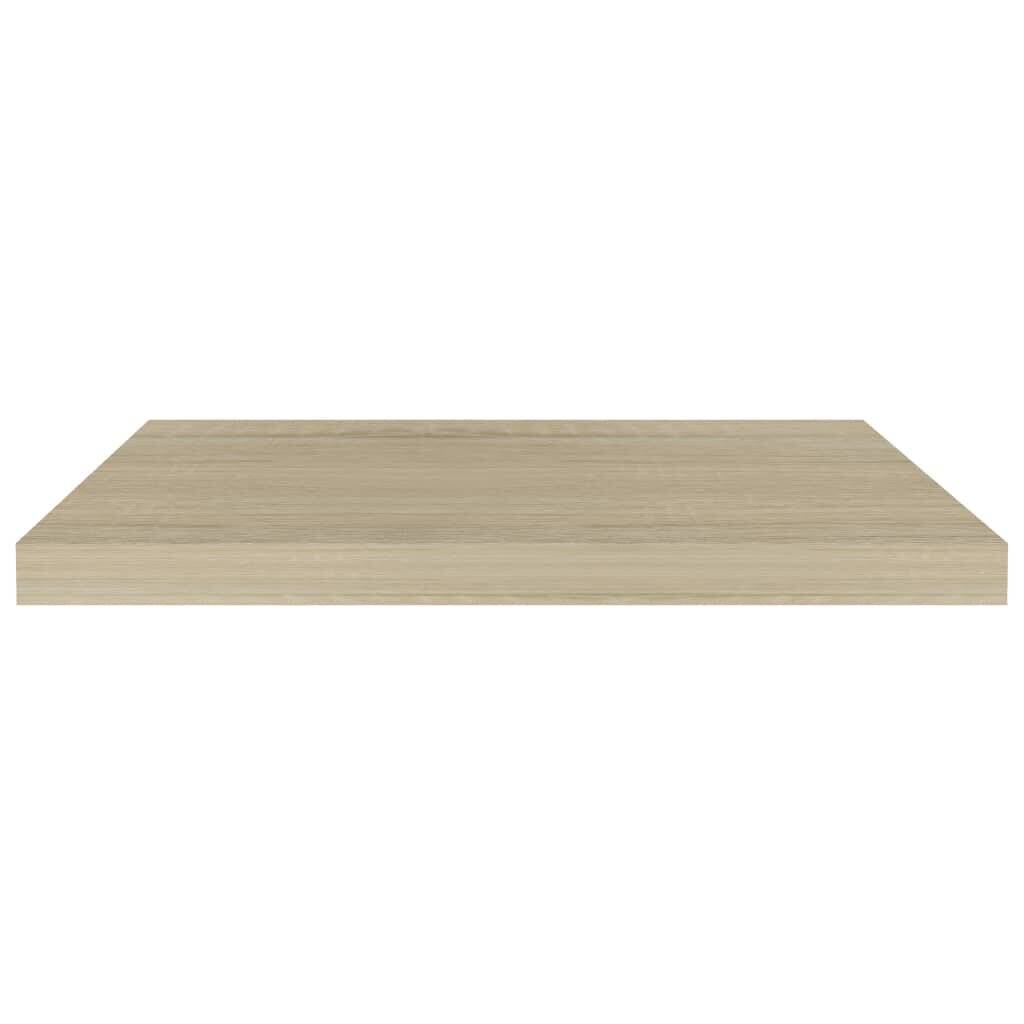 Schwebende Wandregale 2 Stk. Eichefarben 60x23,5x3,8cm MDF-2