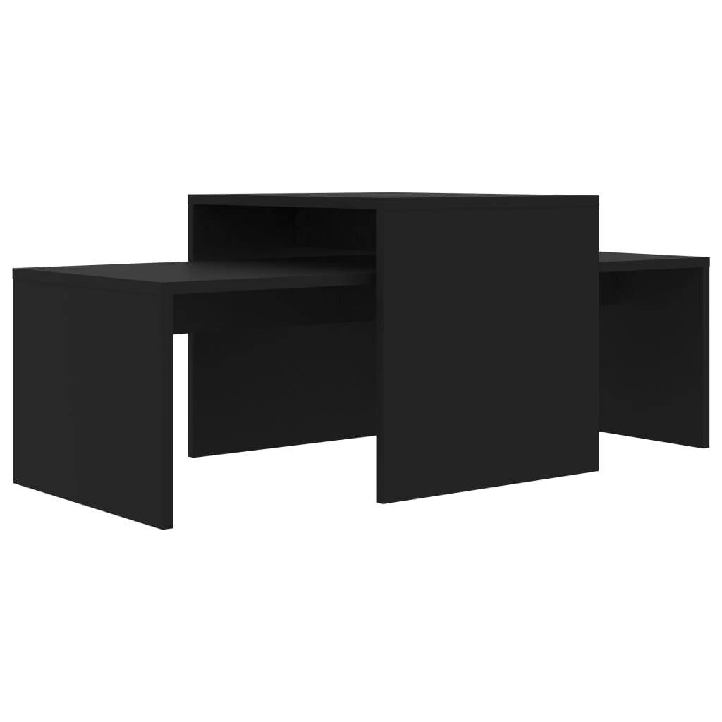 Couchtisch-Set Schwarz 100 x 48 x 40 cm Spanplatte-1
