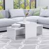 Couchtisch-Set Hochglanz-Weiß 100 x 48 x 40 cm Spanplatte