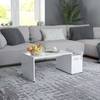 Couchtisch Weiß 90x45x35 cm Spanplatte