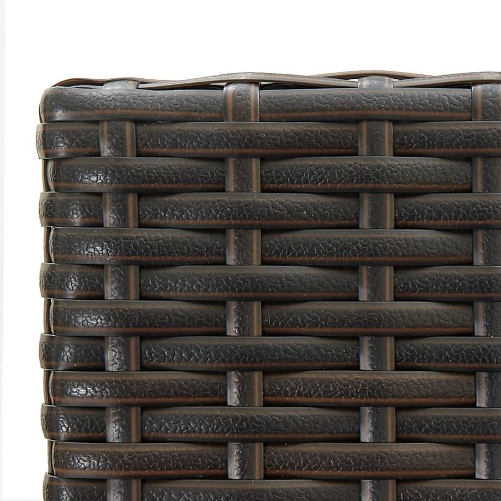 Barhocker 4 Stk. Braun Poly Rattan-6