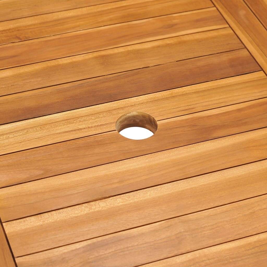9-tlg. Garten-Essgruppe mit Kissen Massivholz Teak-1