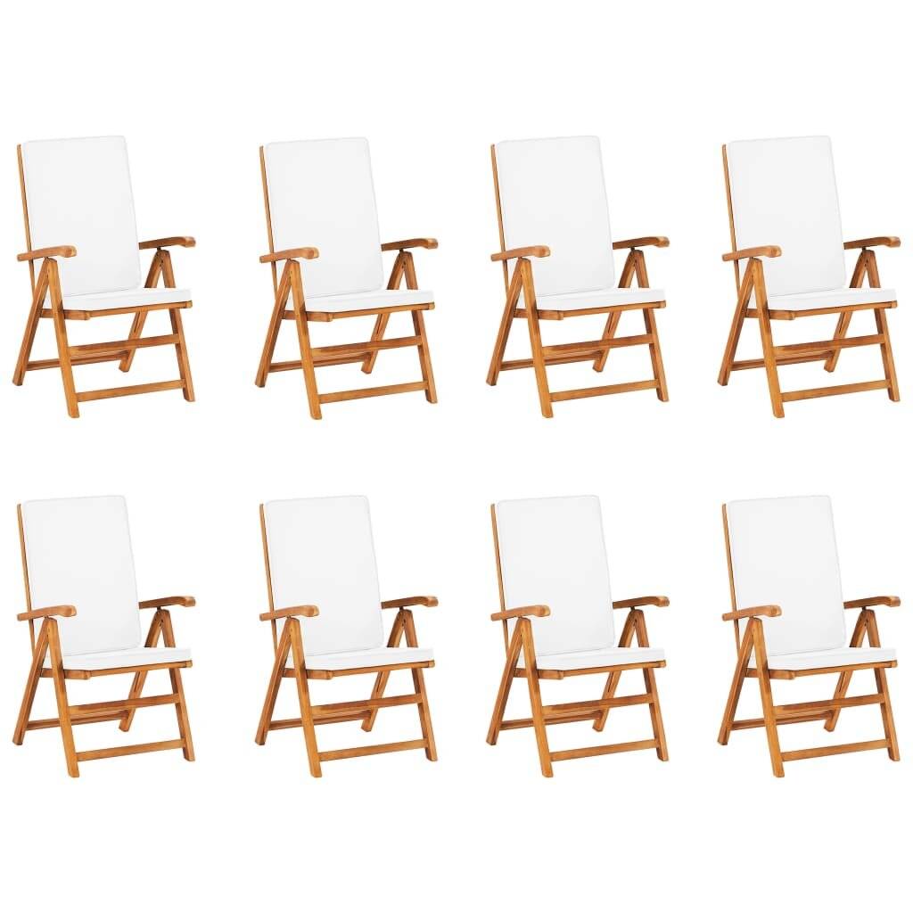 9-tlg. Garten-Essgruppe mit Kissen Massivholz Teak-4