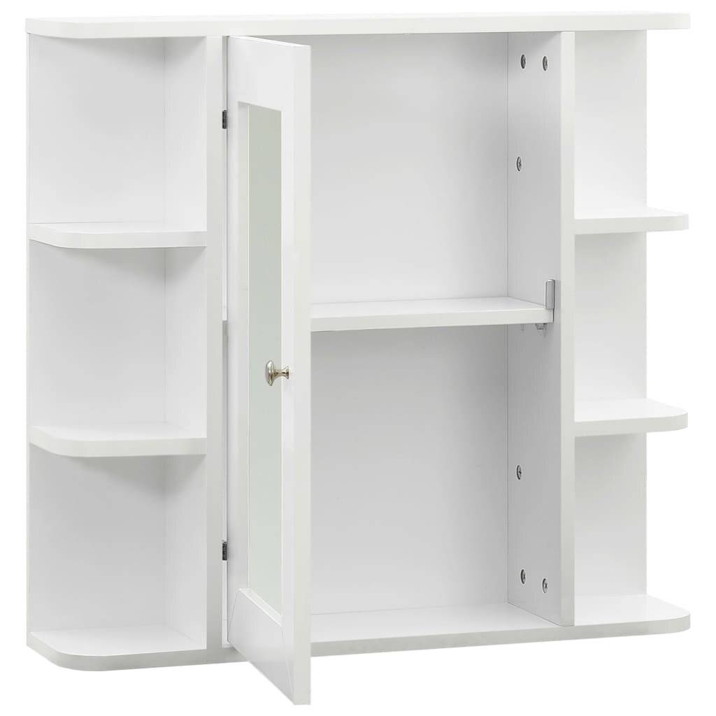 Bad-Spiegelschrank Weiß 66x17x63 cm MDF-2