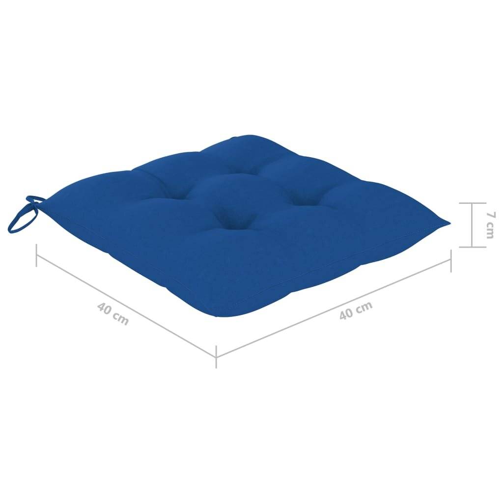 Symbolbild für Klappbare Gartenstühle 2 Stk. mit Kissen Bambus