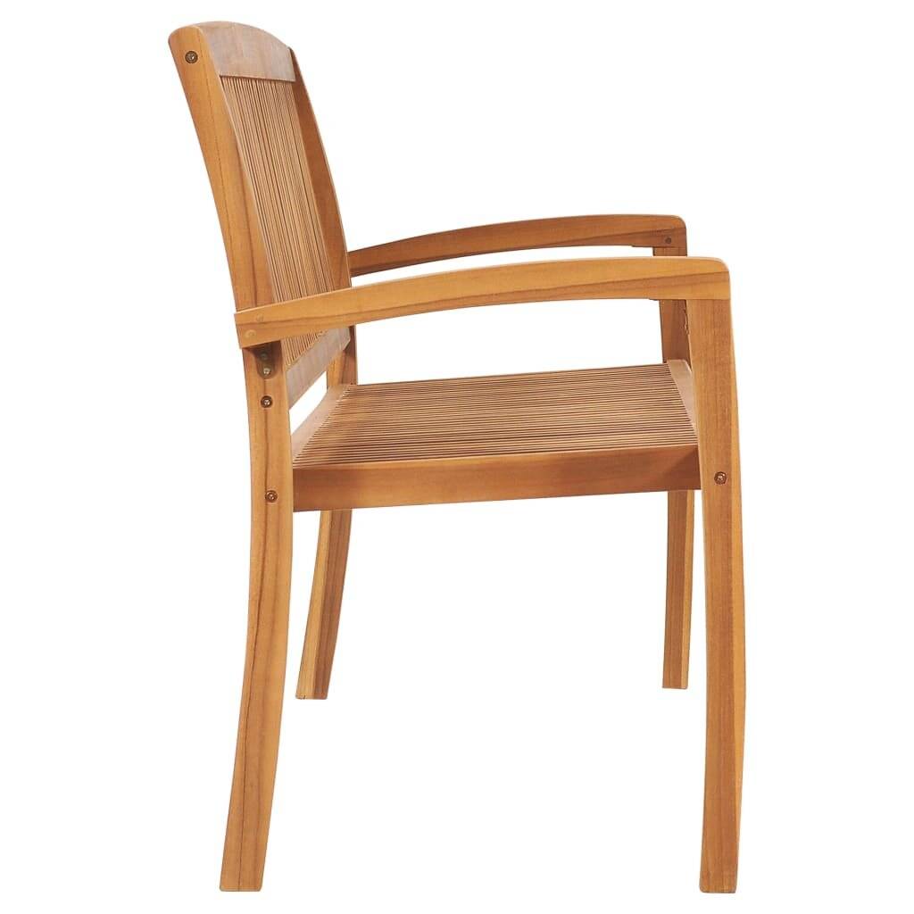 Symbolbild für vidaXL Stapelbare Gartenbank mit Auflage 159 cm Massivholz Teak