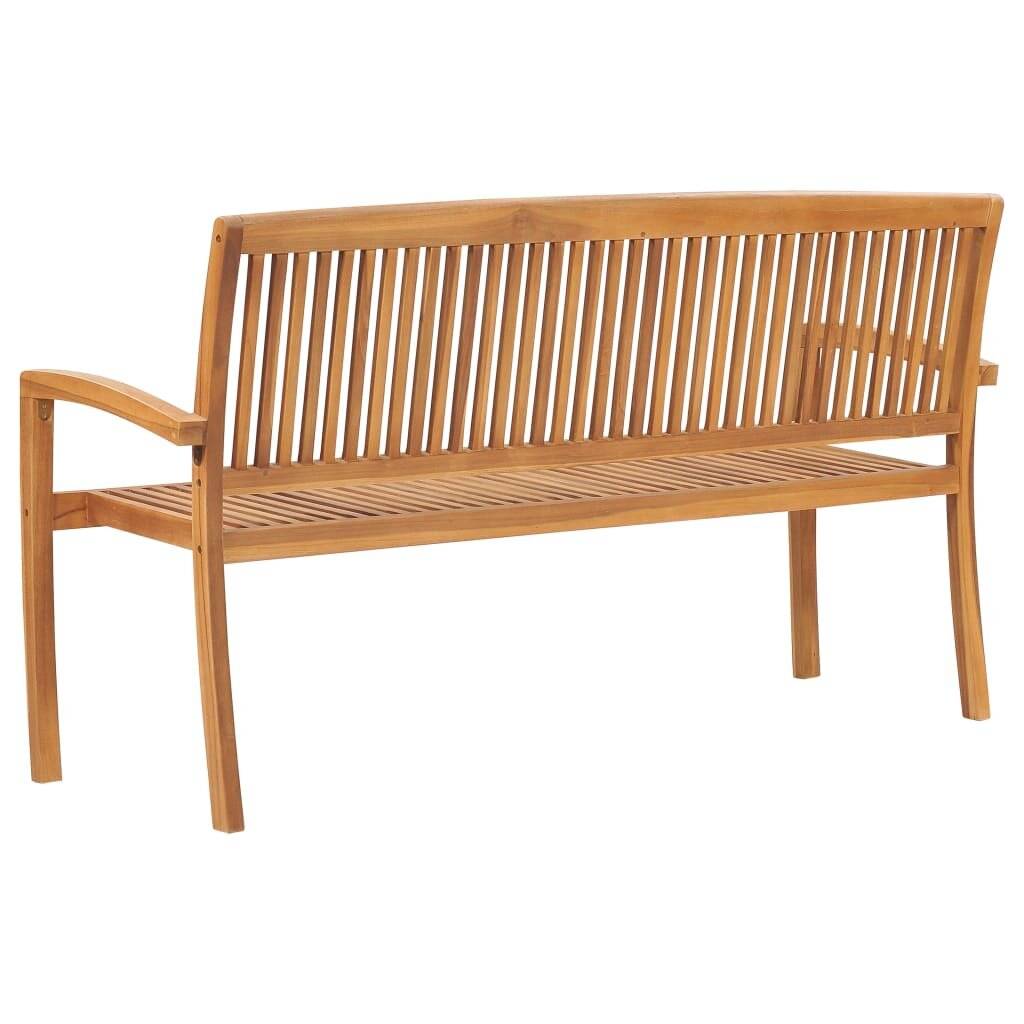 Symbolbild für vidaXL Stapelbare Gartenbank mit Auflage 159 cm Massivholz Teak